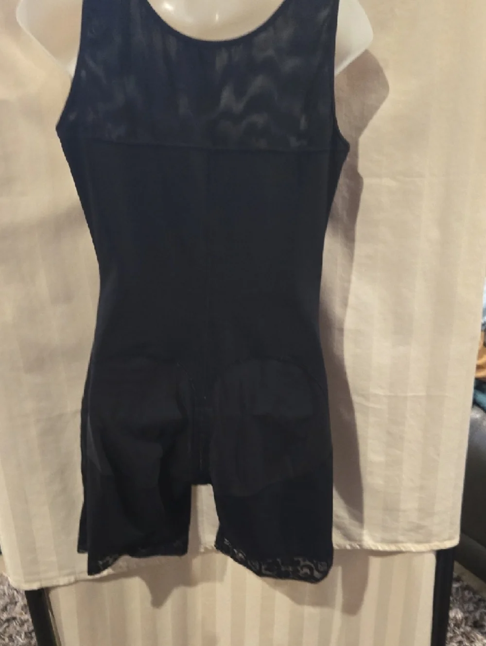 Black Front-Hook Shapewear Bodysuit